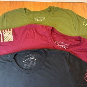 Grunt Style Mens Graphic 3 Pack T-Shirts Patriotic American Veteran Large Manly
